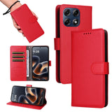 Motorola Edge 70 Pro EIDERWOOD Faux Leather Flip Case with Strap - Red