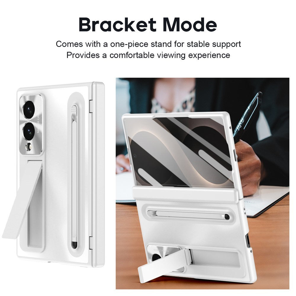 Samsung Galaxy Z Fold8 EIDERWOOD Case with Stylus Pen & Kickstand - White
