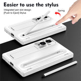 Samsung Galaxy Z Fold8 EIDERWOOD Case with Stylus Pen & Kickstand - White
