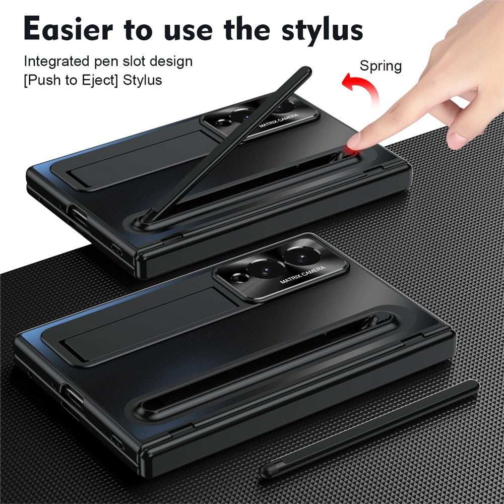 Samsung Galaxy Z Fold8 EIDERWOOD Case with Stylus Pen & Kickstand - Black