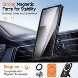 Samsung Galaxy Z Fold8 Ultra / Fold7 EIDERWOOD Tough Case with Built-in Kickstand - MagSafe Compatible - Black / Blue