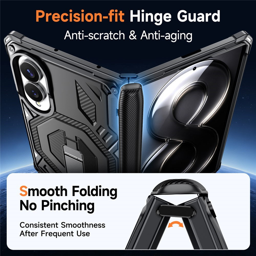 Samsung Galaxy Z Fold8 EIDERWOOD Tough Case with Built-in Kickstand - MagSafe Compatible - Black