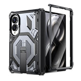 Samsung Galaxy Z Fold8 EIDERWOOD Tough Case with Built-in Kickstand - MagSafe Compatible - Black / Grey