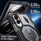 Samsung Galaxy Z Fold8 EIDERWOOD Tough Case with Built-in Kickstand - MagSafe Compatible - Black / Grey