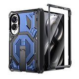 Samsung Galaxy Z Fold8 EIDERWOOD Tough Case with Built-in Kickstand - MagSafe Compatible - Black / Blue