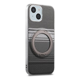iPhone 14 / 13 EIDERWOOD Hybrid Plastic Gradient Case with Rotating Kickstand - MagSafe Compatible - Black