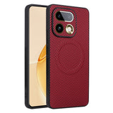 Realme 16 Pro EIDERWOOD Hybrid Carbon Case - MagSafe Compatible - Red