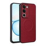 Realme C100 EIDERWOOD Hybrid Carbon Case - MagSafe Compatible - Red