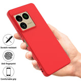 Sony Xperia 1 VIII EIDERWOOD Lined Silicone Case with Strap - Red