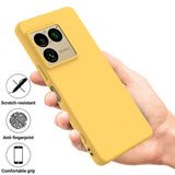 Sony Xperia 1 VIII EIDERWOOD Lined Silicone Case with Strap - Yellow
