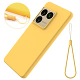 Sony Xperia 1 VIII EIDERWOOD Lined Silicone Case with Strap - Yellow