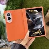 Samsung Galaxy Z Fold8 EIDERWOOD Hard Plastic Case with Hinge - Orange