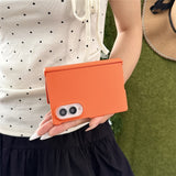 Samsung Galaxy Z Fold8 EIDERWOOD Hard Plastic Case with Hinge - Orange