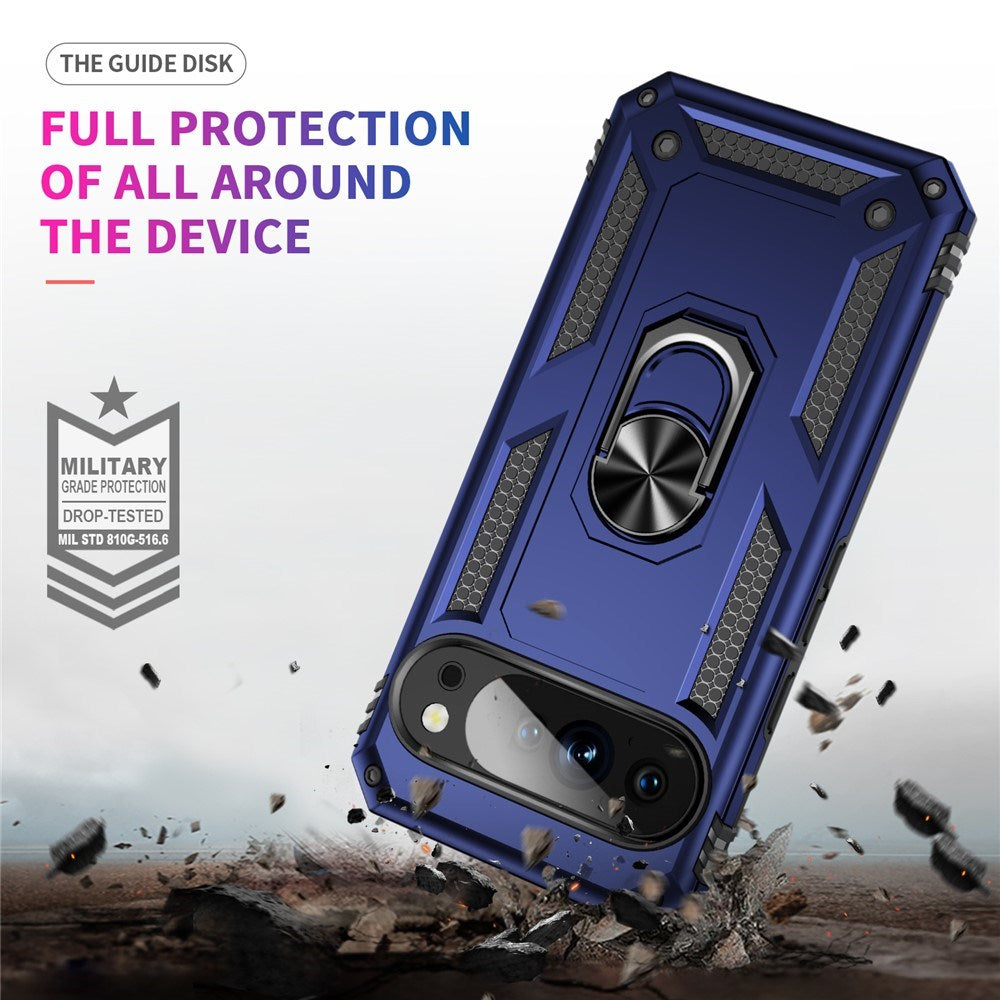 Google Pixel 11 Pro XL EIDERWOOD Tough Case with 360 Rotatable Kickstand - Blue