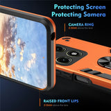 Motorola Edge 70 Pro EIDERWOOD Magnetic Hybrid Rugged Case with Kickstand - Orange