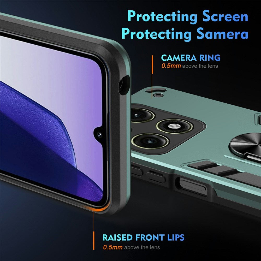 Motorola Edge 70 Pro EIDERWOOD Magnetic Hybrid Rugged Case with Kickstand - Green