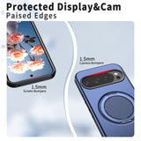 Google Pixel 11 / 11 Pro EIDERWOOD Hybrid Plastic Case with Rotating Kickstand - MagSafe Compatible - Blue