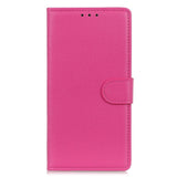 Samsung Galaxy A34 (5G) Litchi Leather Wallet Case - Pink