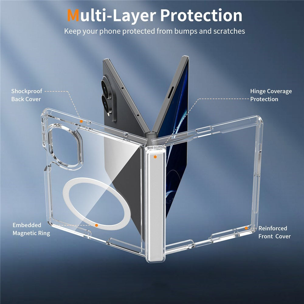 Samsung Galaxy Z Fold8 EIDERWOOD Hybrid All-Around Protection Case - MagSafe Compatible - Transparent