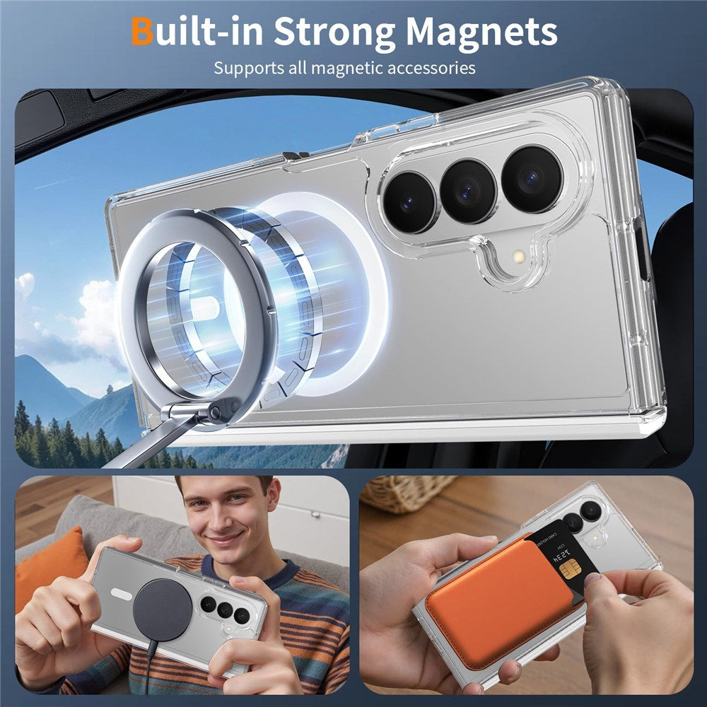 Samsung Galaxy Z Fold8 Ultra EIDERWOOD Hybrid All-Around Protection Case - MagSafe Compatible - Transparent