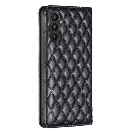 Samsung Galaxy A55 Soft Leather Case w. Cardholder and Stand Function - Black