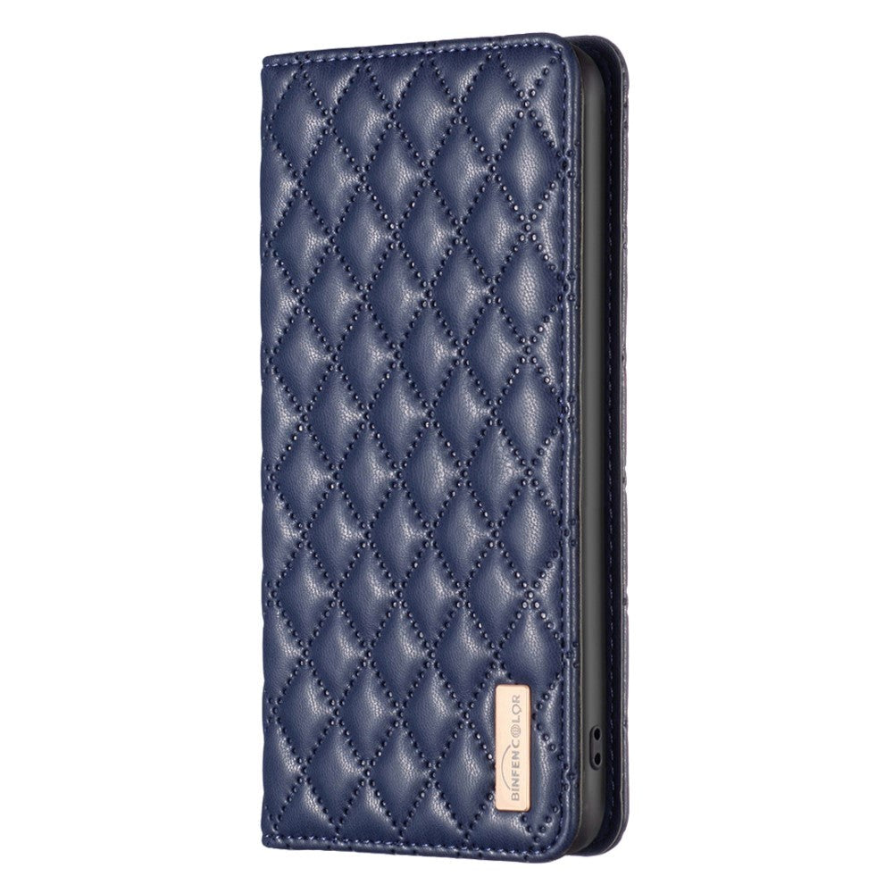 Samsung Galaxy A55 Soft Leather Case w. Cardholder and Stand Function - Blue