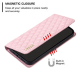 Samsung Galaxy A55 Soft Leather Case w. Cardholder and Stand Function - Pink