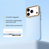 iPhone 18 Pro / 17 Pro ABEEL Hard Soft-Touch Plastic Case - MagSafe Compatible - Light Blue