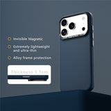 iPhone 18 Pro / 17 Pro ABEEL Hard Soft-Touch Plastic Case - MagSafe Compatible - Dark Blue