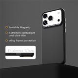 iPhone 18 Pro Max / 17 Pro Max ABEEL Hard Soft-Touch Plastic Case - MagSafe Compatible - Black