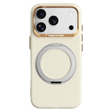 iPhone 17 Pro / 18 Pro ABEEL Hard Soft-Touch Plastic Case w. Kickstand - MagSafe Compatible - Yellow