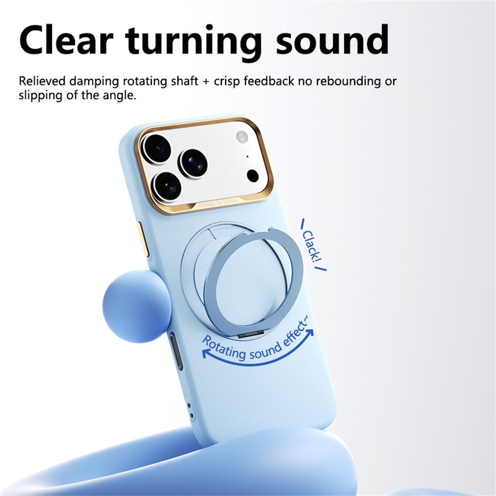 iPhone 17 Pro Max / 18 Pro Max ABEEL Hard Soft-Touch Plastic Case w. Kickstand - MagSafe Compatible - Dark Blue