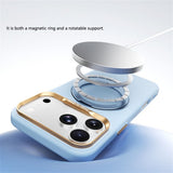 iPhone 17 Pro Max / 18 Pro Max ABEEL Hard Soft-Touch Plastic Case w. Kickstand - MagSafe Compatible - Black