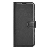 Samsung Galaxy A54 (5G) PU Litchi Leather Wallet Case - Black