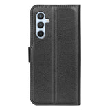 Samsung Galaxy A54 (5G) PU Litchi Leather Wallet Case - Black