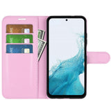 Samsung Galaxy A54 (5G) PU Litchi Leather Wallet Case - Blush Pink