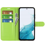 Samsung Galaxy A54 (5G) PU Litchi Leather Wallet Case - Green