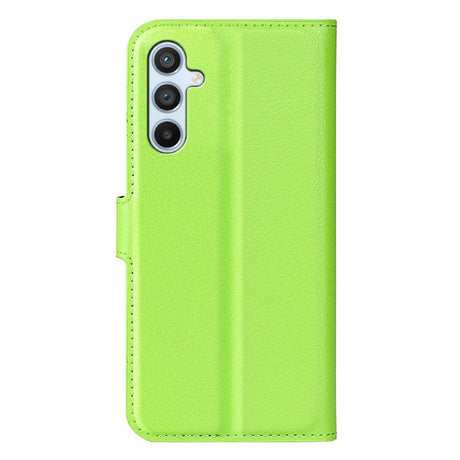 Samsung Galaxy A54 (5G) PU Litchi Leather Wallet Case - Green