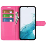 Samsung Galaxy A54 (5G) PU Litchi Leather Wallet Case - Rose