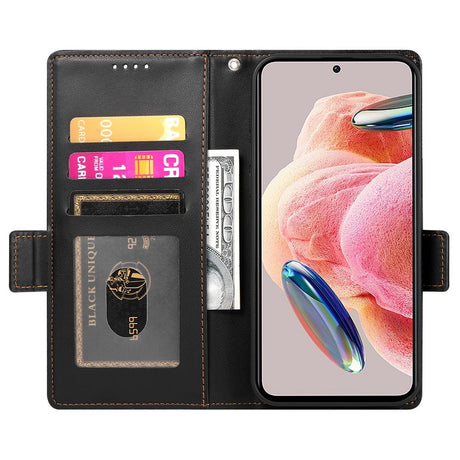 OPPO Reno16 F (5G) EIDERWOOD Faux Leather Flip Case with Card Holder - Black