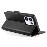 OPPO Reno16 F (5G) EIDERWOOD Faux Leather Flip Case with Card Holder - Black