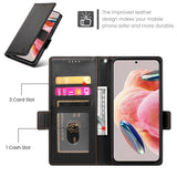 OPPO Reno16 F (5G) EIDERWOOD Faux Leather Flip Case with Card Holder - Black