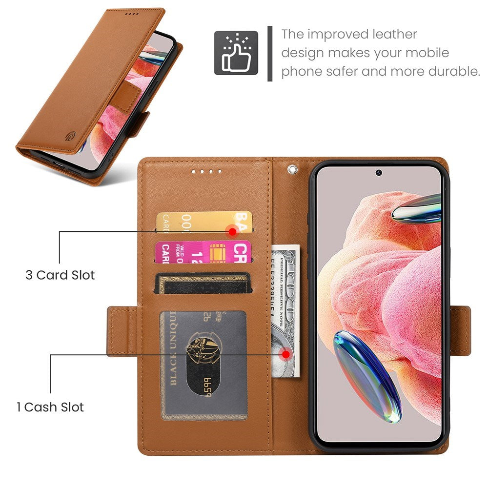 OPPO Reno16 F (5G) EIDERWOOD Faux Leather Flip Case with Card Holder - Brown