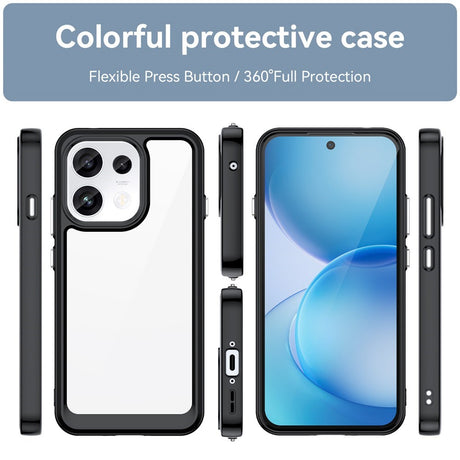 OPPO Reno16 F (5G) EIDERWOOD Hybrid Case - Transparent / Black