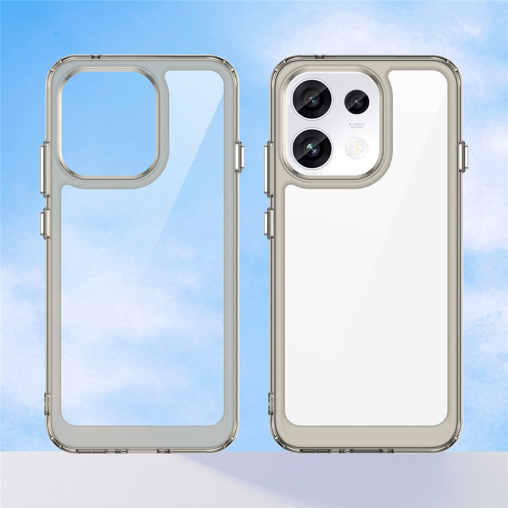 OPPO Reno16 F (5G) EIDERWOOD Hybrid Case - Transparent / Grey