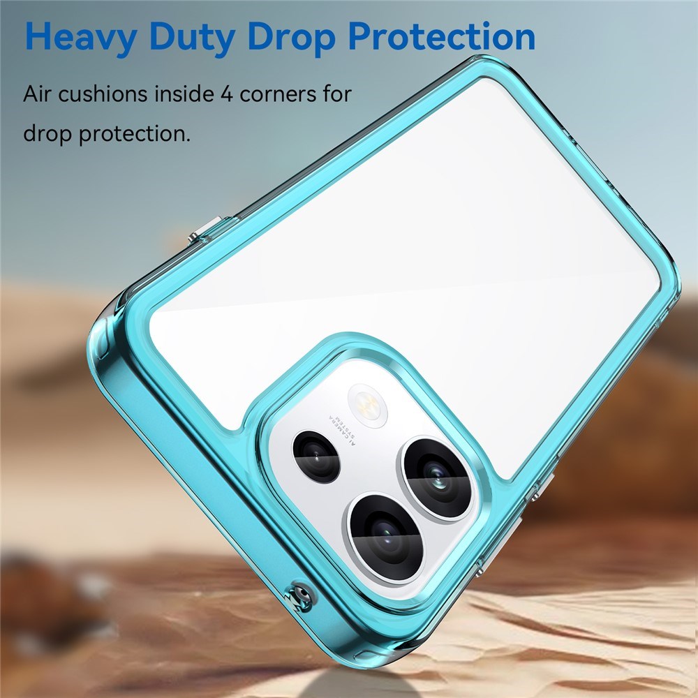 OPPO Reno16 F (5G) EIDERWOOD Hybrid Case - Transparent / Turquoise