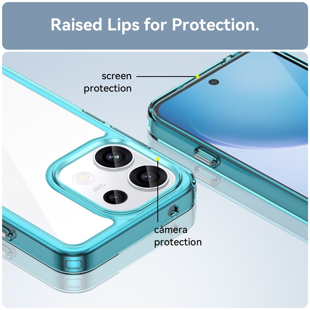 OPPO Reno16 F (5G) EIDERWOOD Hybrid Case - Transparent / Turquoise