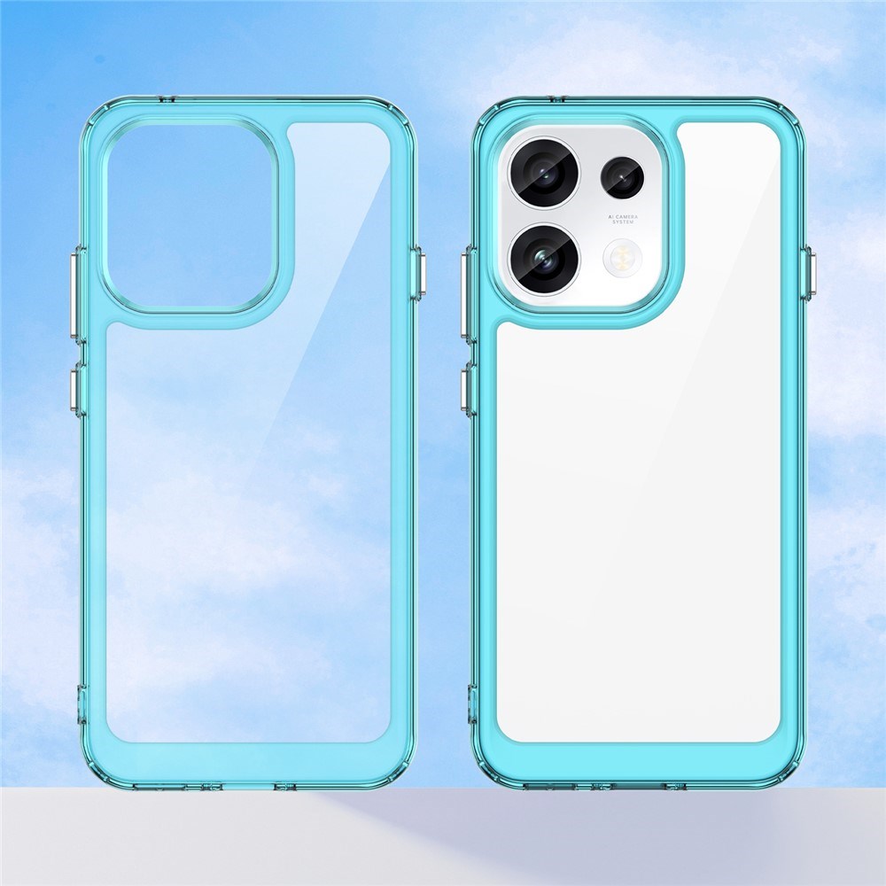 OPPO Reno16 F (5G) EIDERWOOD Hybrid Case - Transparent / Turquoise