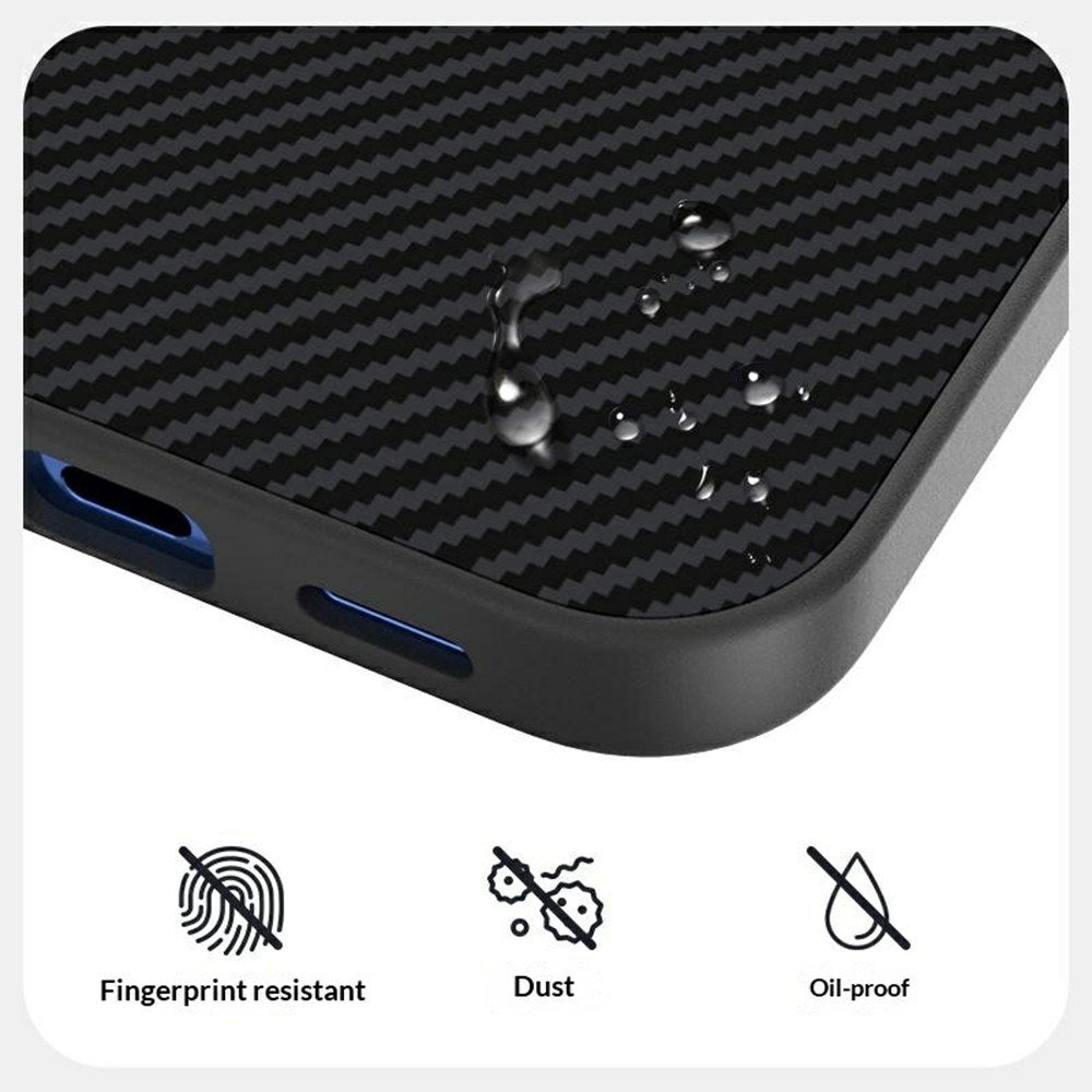 Google Pixel 11 Pro ABEEL Hybrid Case with Carbon Fiber Texture - Black / Blue