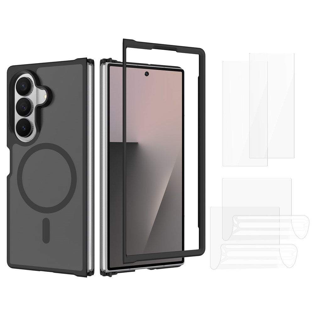 Samsung Galaxy Z Fold8 Ultra EIDERWOOD Hybrid Case incl. Screen Protector Set - Black / Transparent